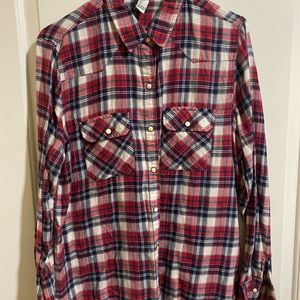 Forever21 plaid flannel cowboy shirt pretty buttons